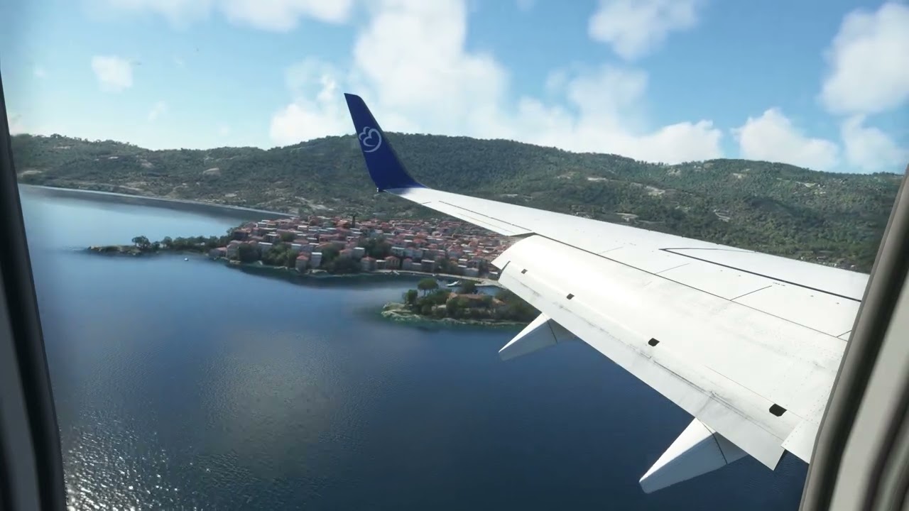 Landing at Skiathos