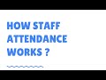 How myschoolr staff attendance works