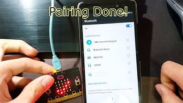How to pair Smartphone with micro:bit in PassKey Paring mode