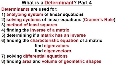 Linear Algebra: Ch 2 - Determinants (4 of 48) What is a Determinant? (Part 4)