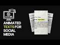 How To Create Animated Texts For Social Media? Online + FREE