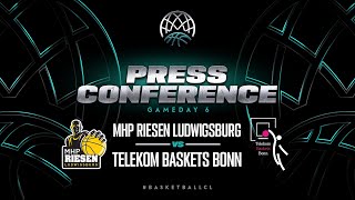 MHP RIESEN Ludwigsburg v Telekom Baskets Bonn - Press Conference | BCL 2023