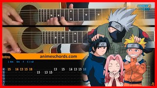 Naruto ED - Wind | Acoustic Guitar Lesson [Tutorial + TAB + CHORDS]