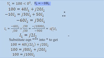 Impedance Parameters of two port networks Part 2