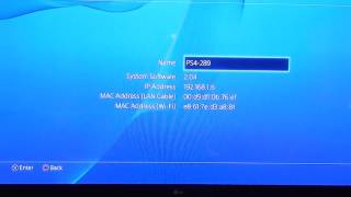 How To Find The MAC Address of a PS4