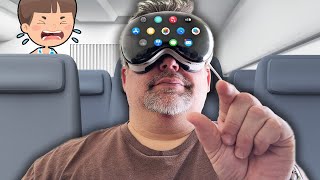Flying with the Apple Vision Pro!