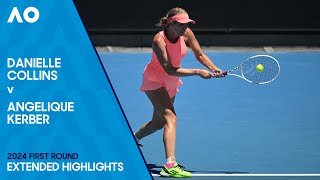Danielle Collins v Angelique Kerber Extended Highlights | Australian Open 2024 First Round