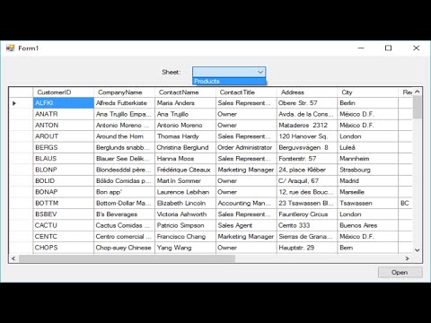 C# Tutorial - How to read an excel (.xls/.xlsx) file | FoxLearn