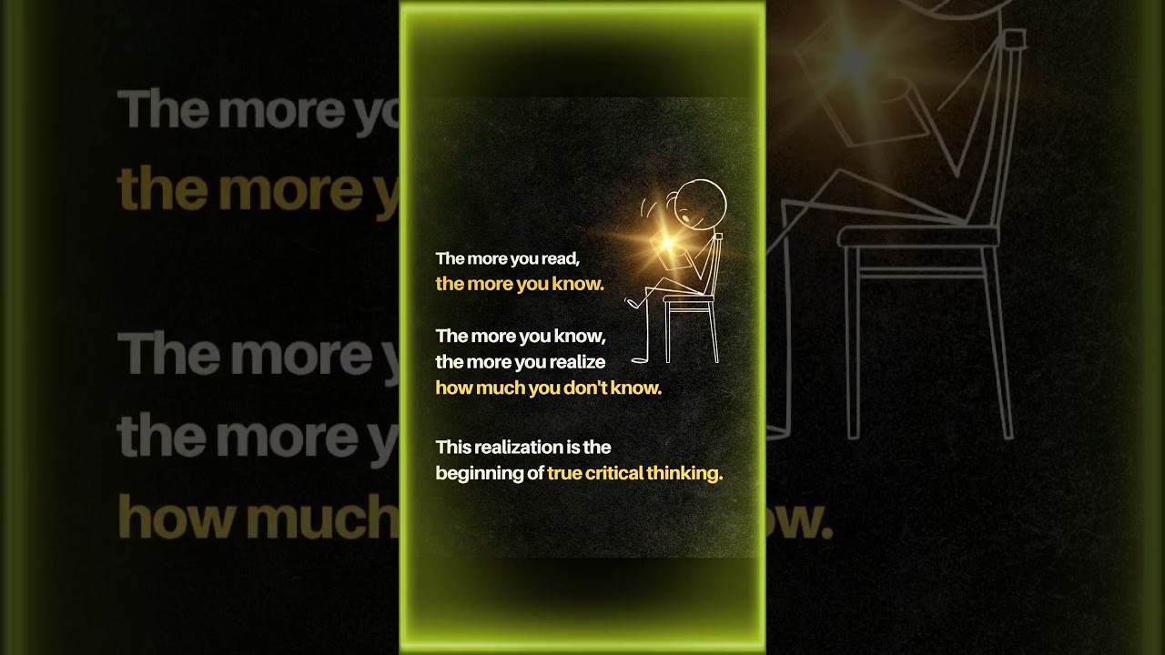 The true critical thinking !!! 