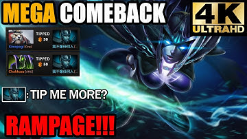2x Divine Rapier Phantom Assassin Rampage!!! Epic Mega Creeps Comeback Dota 2 Pro Gameplay