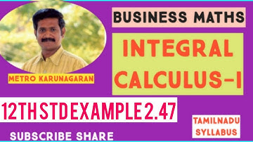 12th Std BM Ex.2.7 Example 2.47 Integrate dx/ √ x²-3x+2