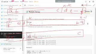 Rotate Array - LeetCode Problem - 15th October LeetCoding Challenge - GoMaster Coding Interviews