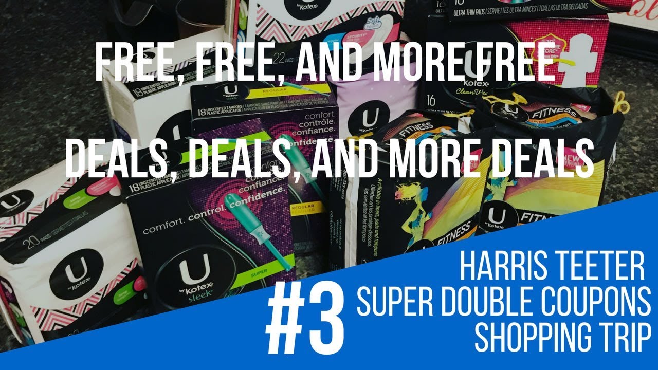 HARRIS TEETER  ||  SUPER DOUBLE COUPONS  ||  SHOPPING TRIP #3  ||  DEALS DEALS AND MORE DEALS