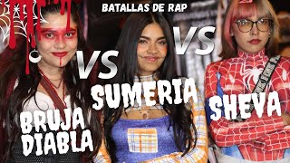 🕷️Sumeria vs Sheva vs Bruja Diabla | Octavos Estrellas del Flow | Batallas de rap | Halloween F4🎃