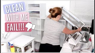 Clean With Me FAIL || Part 2 - Organizing studio, craft room, home office!!