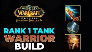 RANK 1 TANK Warrior PvE Build Phase 3 Guide - World of Warcraft