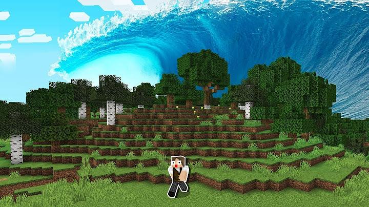 JOGANDO MINECRAFT, MAS UMA TSUNAMI GIGANTE ESTÁ DESTRUINDO O MUNDO!