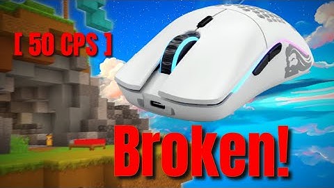 Glorious Model O Review / Thocky Keyboard + Mouse Sounds ASMR 240 FPS | Hypixel Bedwars