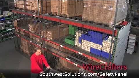 Pallet Rack Safety Panels Overhead Protection for Warehouse Walkways