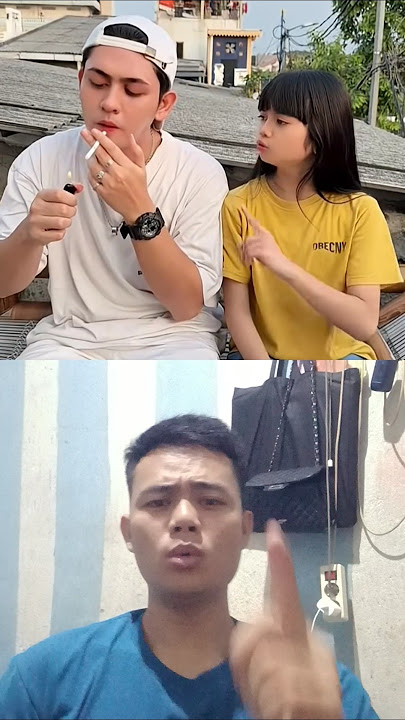 lagu rokok itu tidak baik #couple #stitch #duet #gudanghiburan #lucu #masukberanda #funny
