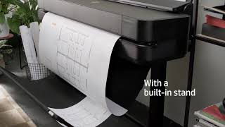 HP DesignJet T200 and T600 Large Format Plotter Printers Great for CAD   Think Big  Print Easy   HP