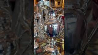 Серебряный кофейный сервиз #серебро #антикварныймагазин #коллекция #антиквариат #saxophone #барокко
