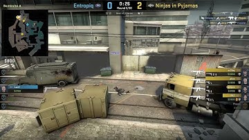 phzy Overpass Jumpup Stairs & Bank Smoke From Long A (CS:GO TRICKS)