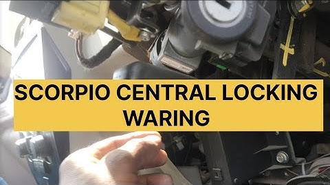 Mahindra Scorpio Central Looking System# Scorpio Car alarm system