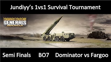 Zero Hour 1vs1 Survival Tournament Semi Finals Dominator vs Fargo Command and Conquer Generals