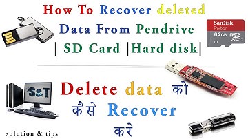 How to Recover Data/Files from a Formatted Hard Disk/Pen Drive/ Memory Card (Step By Step) 2018 tip