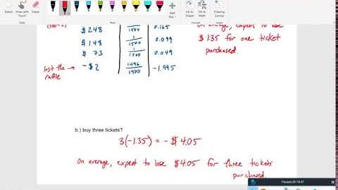 Chapter 4.1 - Probability Distributions - Expected Value