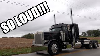 PETERBILT 379 6NZ CAT GETS MASSIVE STACKS & HITS THE ROAD!!!