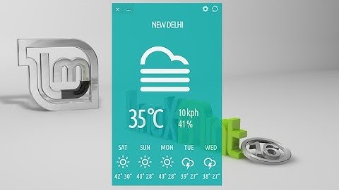 Typhoon : A Stylish Weather App For Linux Mint (Ubuntu)