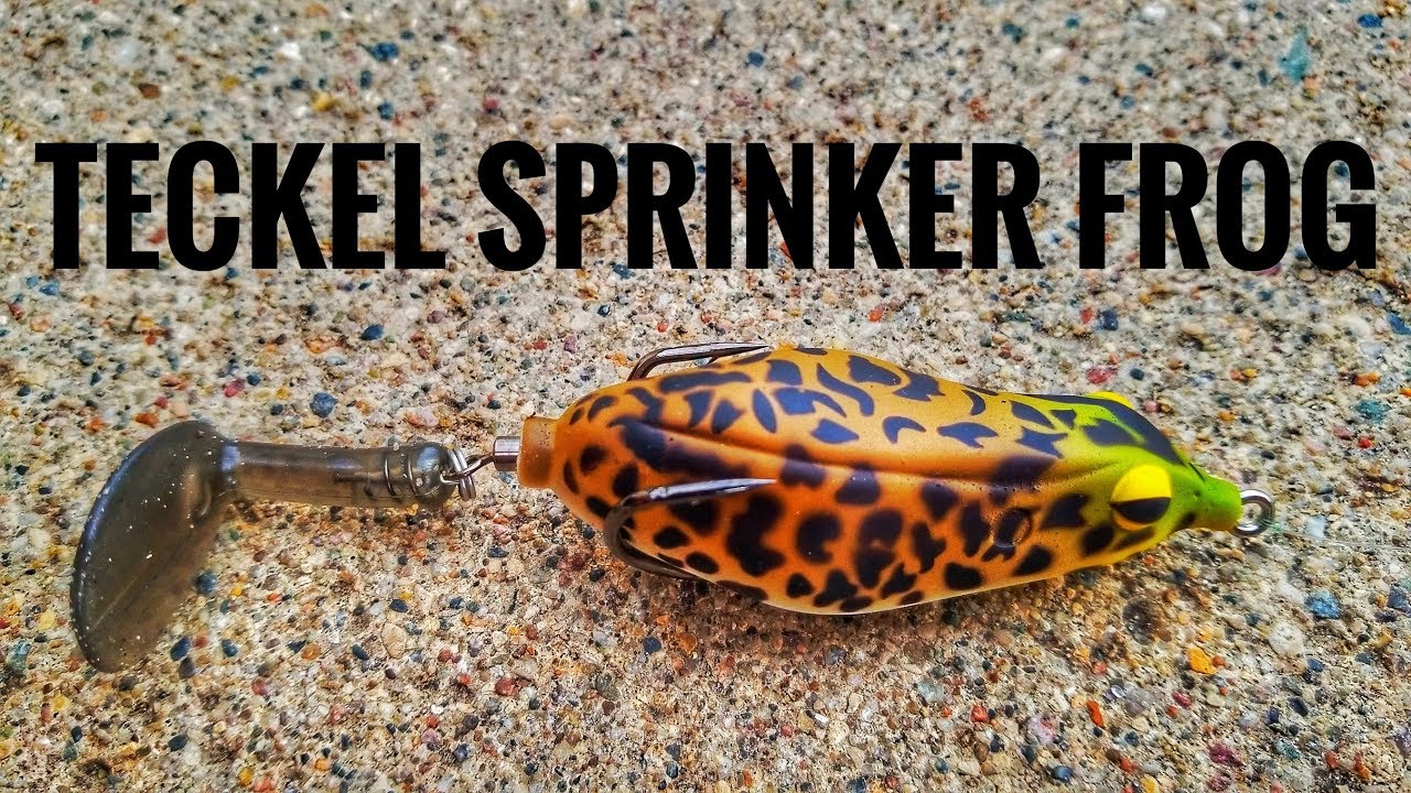 Teckel Sprinker Frog  Lure Review (Underwater Footage) 