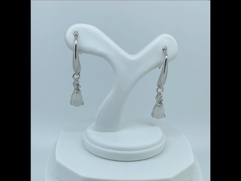 Opal Diamond Factory | Crystal Opal Drop Earrings