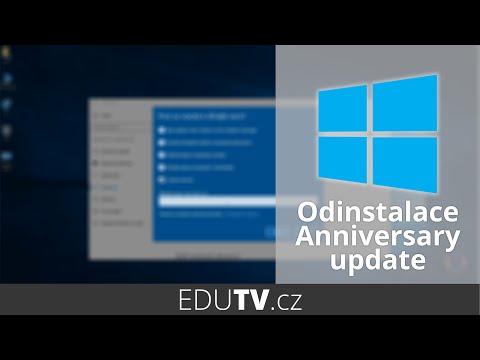 Jak odinstalovat Anniversary update ve Windows 10? | EduTV