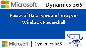 Basics of Data types and arrays in Windows Powershell
