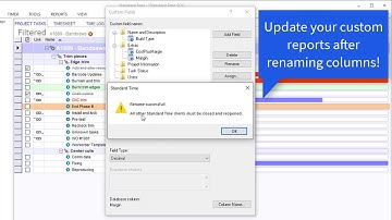 Rename Custom Database Columns