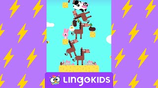 STACKING GAME: Farm Animals 🐮🐴🐰| Lingokids Games | SHORTS screenshot 5