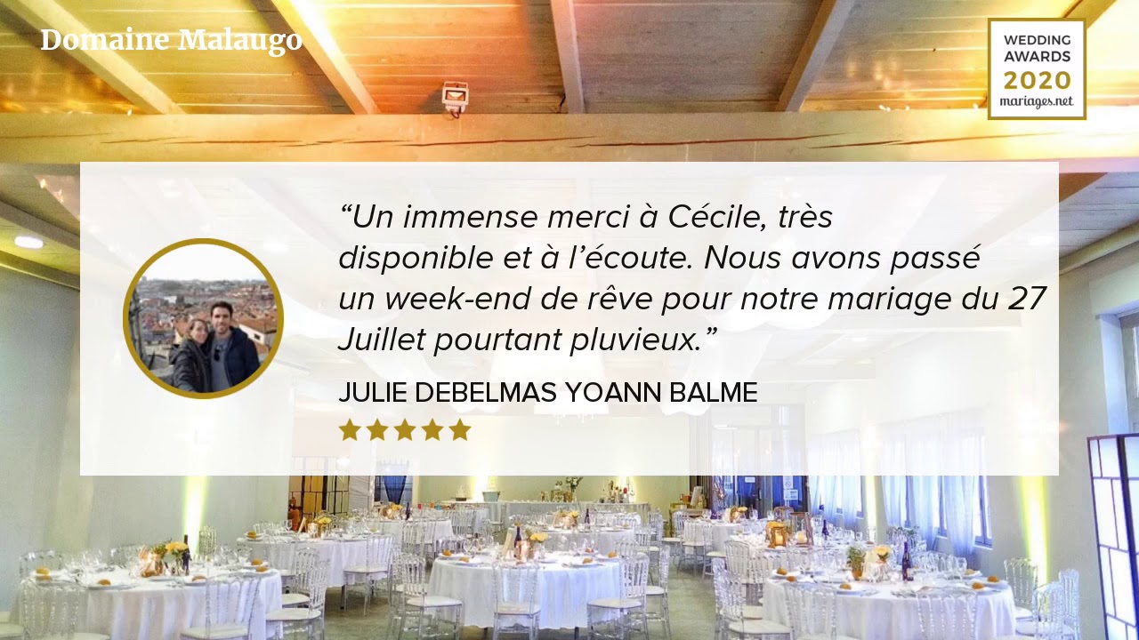 Wedding Awards 2020 Domaine Malaugo