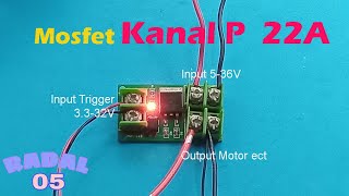 22A P channel Mosfet Module 22A MOSFET DC Motor Driver Module 22A P channel Mosfet Module 22A MOSFET DC Motor Driver Module
