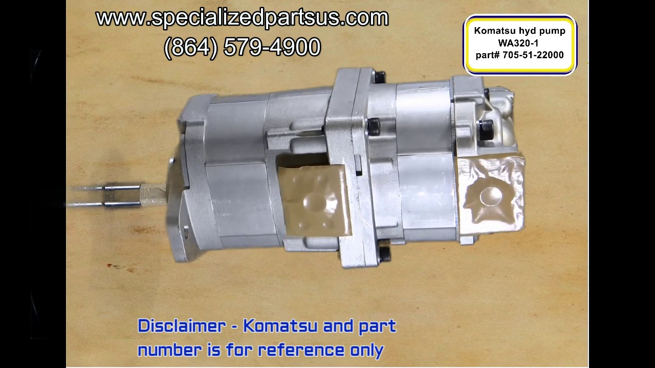 Komatsu Wa3201 Hydraulic Pump 7055122000 YouTube