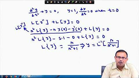 Solution of Ordinary Differential Equations with constant coefficients using laplace transform