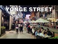 Friday Night on Yonge Street in Downtown Toronto Walk (July 9, 2021)