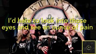 Sweet Child o’ mine (Lyrics)- Guns ‘n Roses/Appetite for Destruction