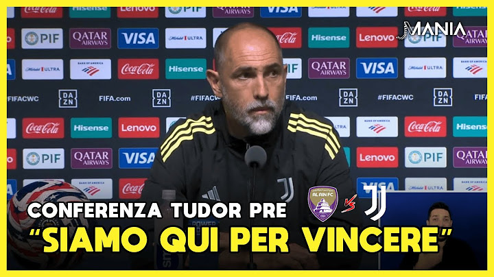 La CONFERENZA STAMPA di TUDOR verso AL AIN-JUVENTUS #Juventus