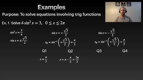 Pre-Calc 12 - Section 5.4 Part 1 - Equations of Trig Functions