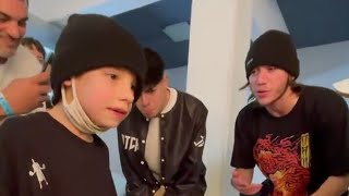 Lit Killah , Paulo Londra Y Rusherking Tirando Freestyle Con El beat De Un Niño De 7 Años ! 💯