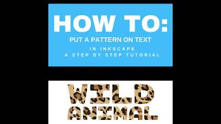 How to add Patterns to Text in Inkscape Tutorial