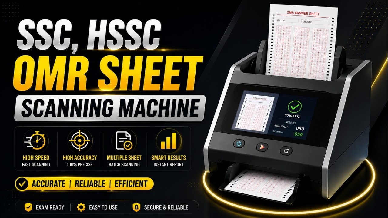 OMR Scanning Machine l SSC/HSSC - YouTube